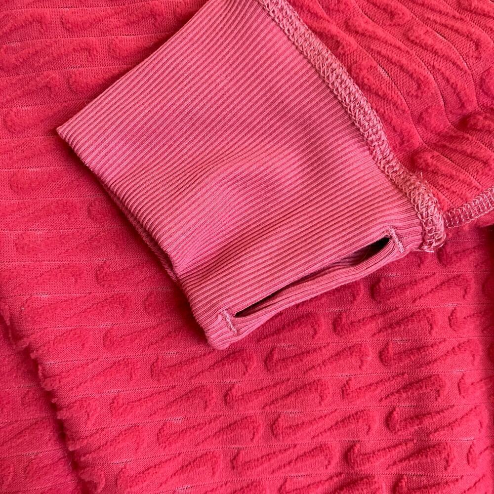 Nike Womens ThermaFIT Element Running Crewneck Top Reversible Pink Terrycloth XL - Picture 13 of 16